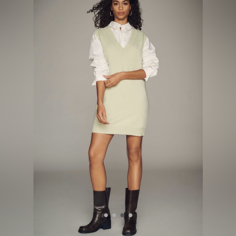 Sunday in Brooklyn Light Green Mini Dress